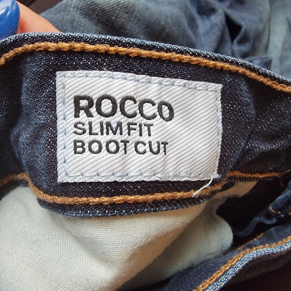 Express Rocco slim fit boot cut jean